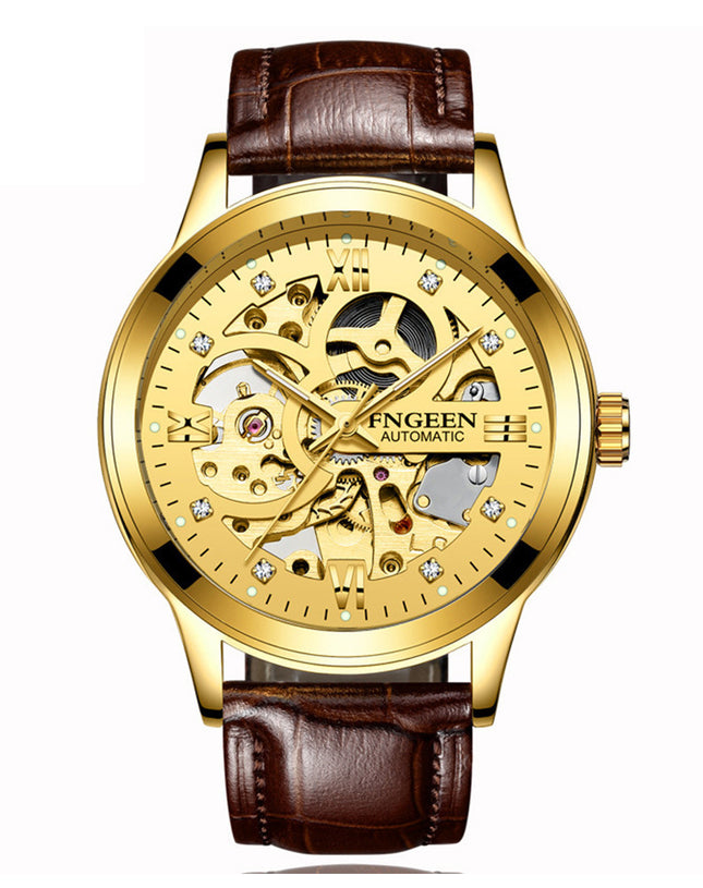 Fashion Luxury Luminous Waterproof Steel Band Mechanical Watch