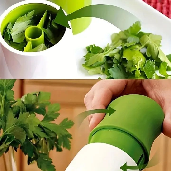 Manual Herbs Grinder & Chopper – Stainless steel hand crusher for coriander, mint, and all herbs. Durable, multifunctional, and easy to use.